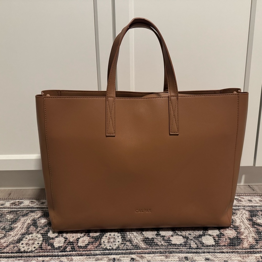 Calpak Haven 16" Laptop Tote Bag - Toffee - Picture 8 of 11